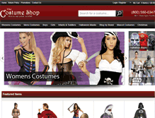 Tablet Screenshot of costume-shop.com